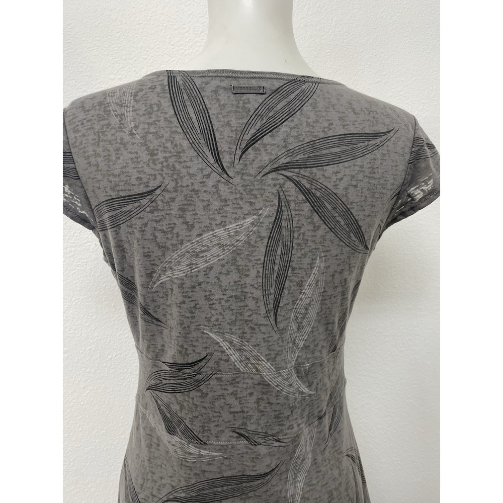Merrell Opti-Wick Dress Women's Small Grey ShortCap Sleeve V Neck Lined Athletic - Picture 10 of 15